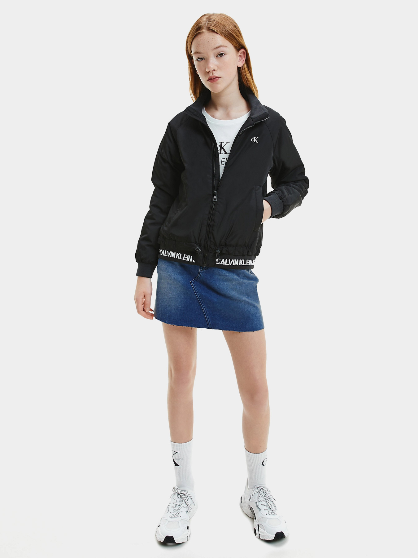 Бомбер Calvin Klein Logo Rib Light модель IG0IG00780-BEH Фото