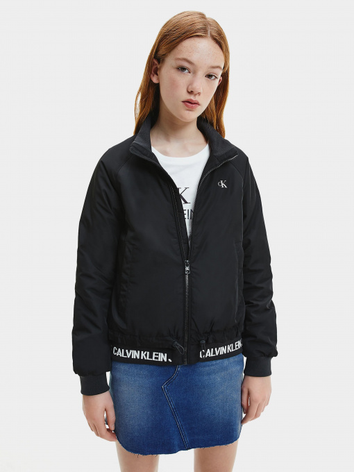 Бомбер Calvin Klein Logo Rib Light модель IG0IG00780-BEH Фото