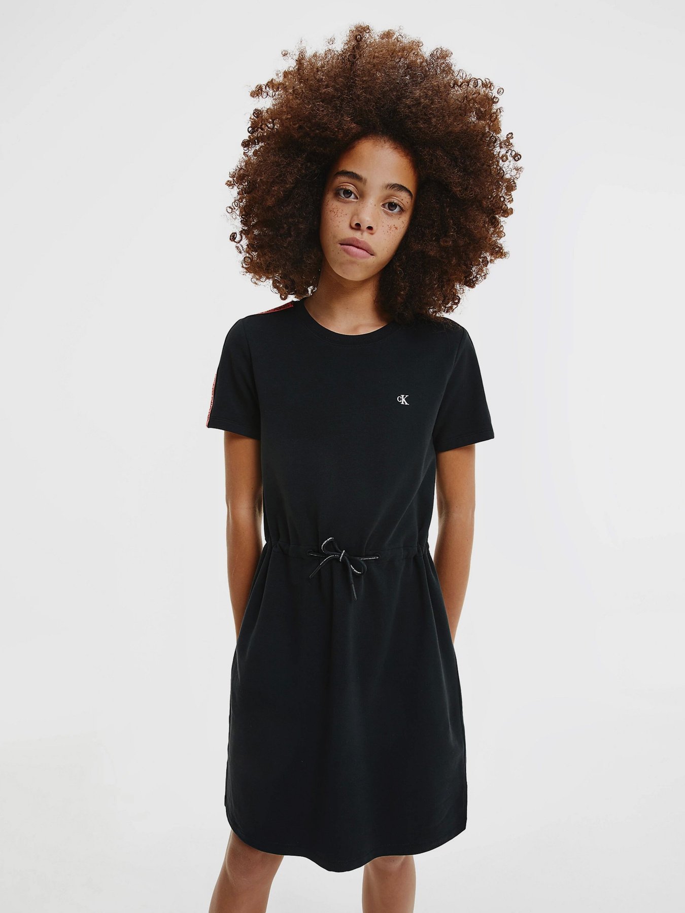 Платье миди Calvin Klein Logo Tape модель IG0IG00807-BEH Фото