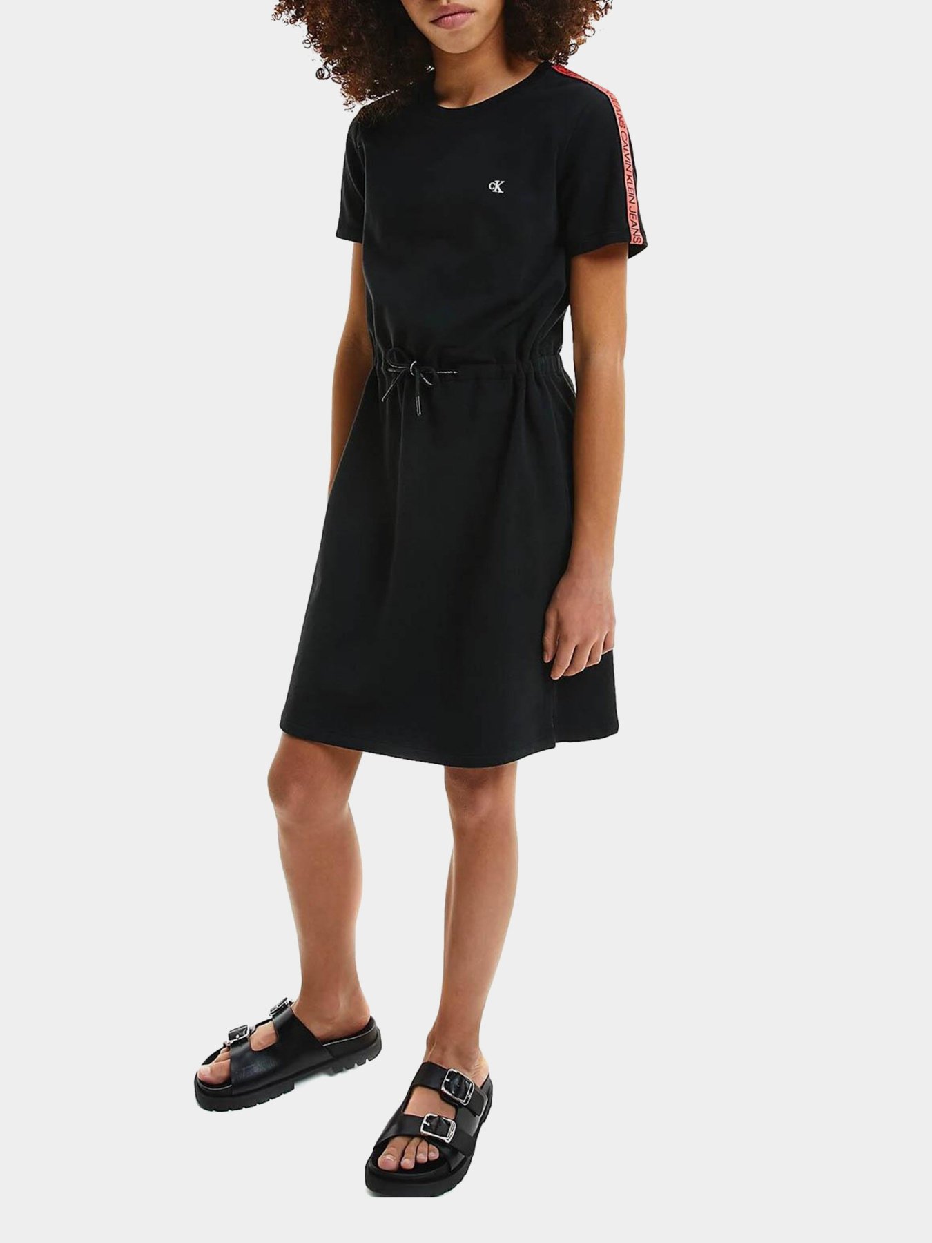 Платье миди Calvin Klein Logo Tape модель IG0IG00807-BEH Фото