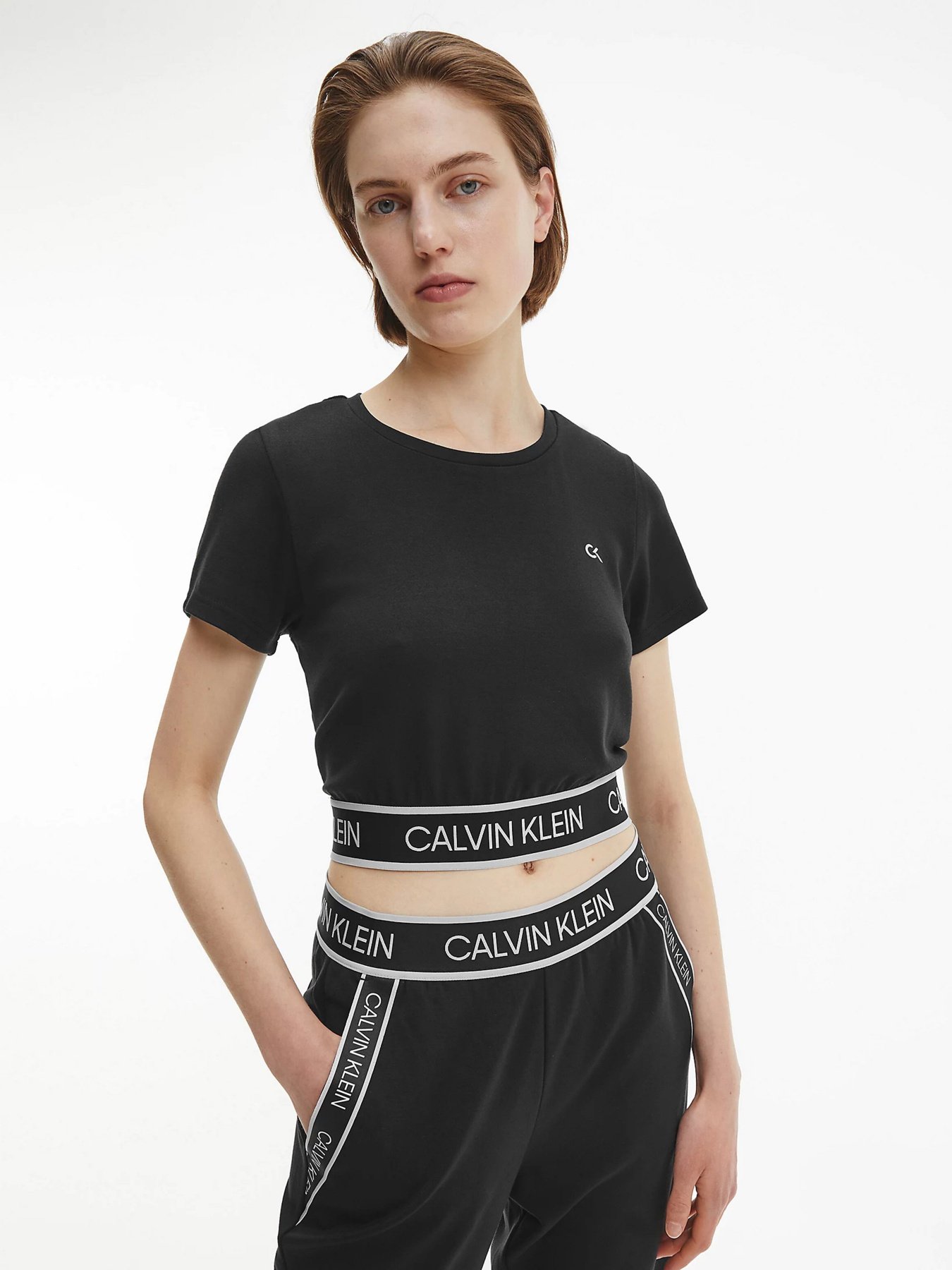Футболка спортивная Calvin Klein Mesh Back Cropped модель 00GWS1K132-007 Фото
