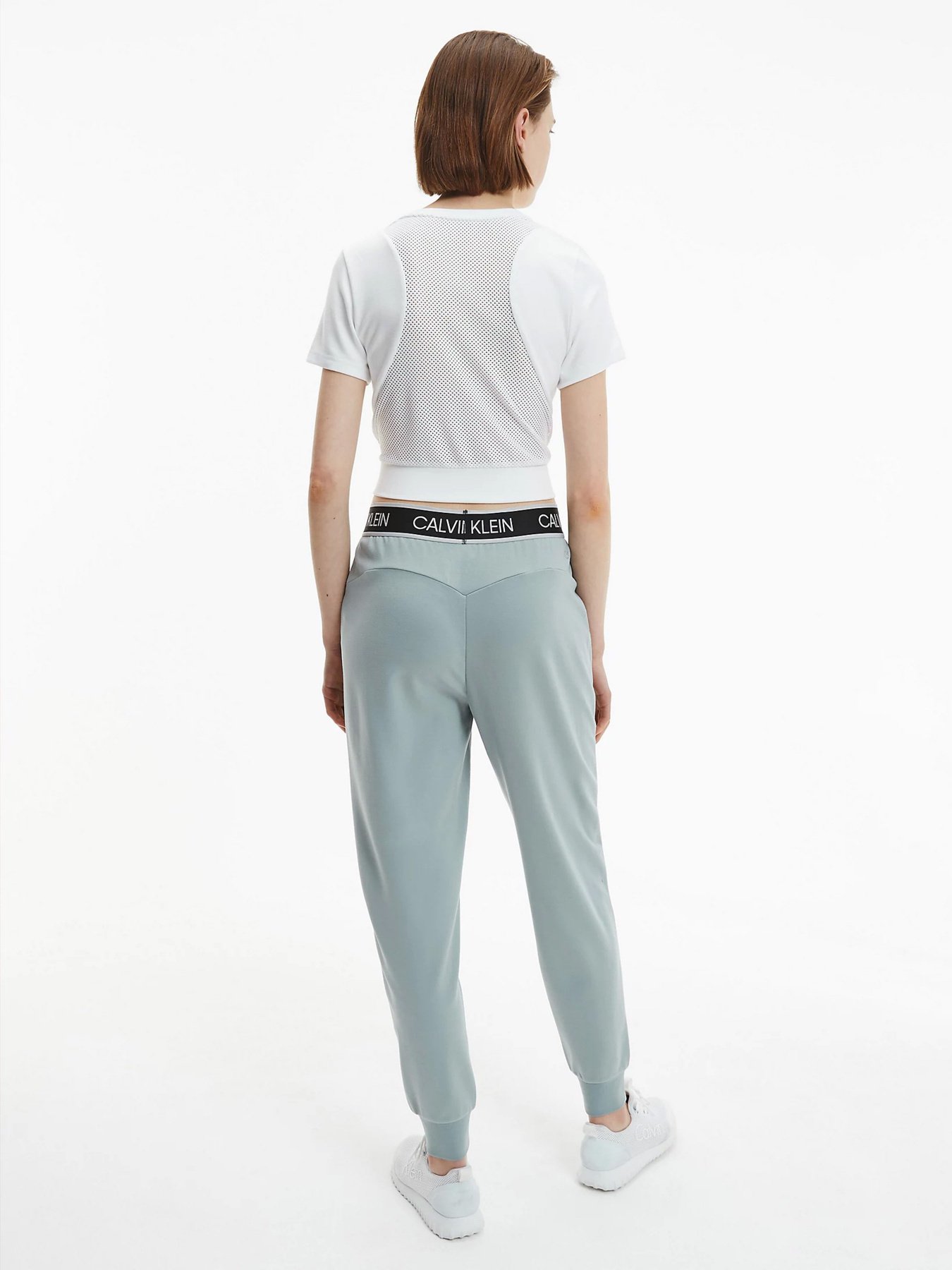 Футболка Calvin Klein Mesh Back Cropped модель 00GWS1K132-100 Фото