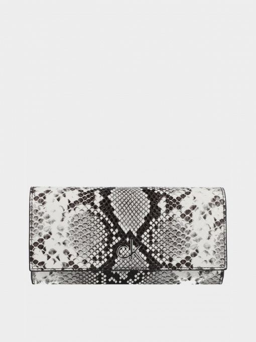 Гаманець Calvin Klein Re-Lock Trifold Lg Python модель K60K608327_0GK Фото