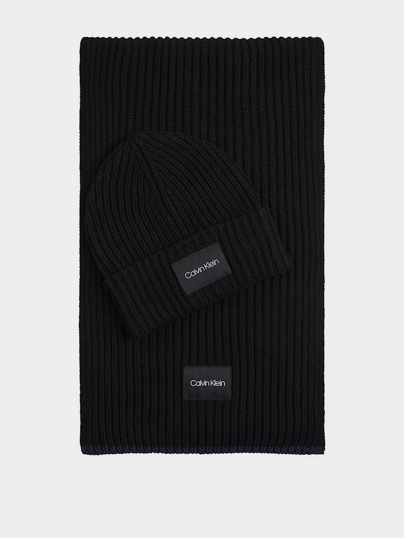 Шапка/шарф Calvin Klein Contrast Edge Beanie Scarf модель K50K507499_BAX Фото