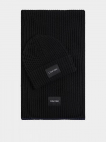Шапка/шарф Calvin Klein Contrast Edge Beanie Scarf модель K50K507499_BAX Фото