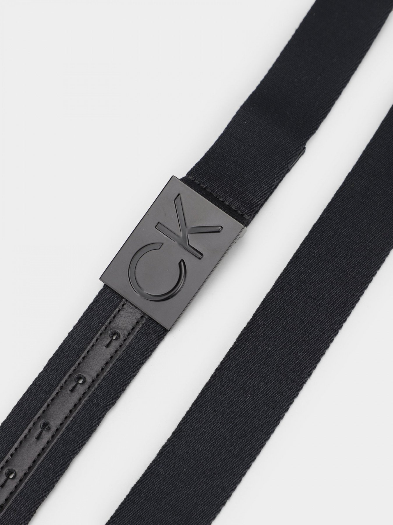 Ремень Calvin Klein Inkleined Plaque Webbing модель K50K508155_BAX Фото