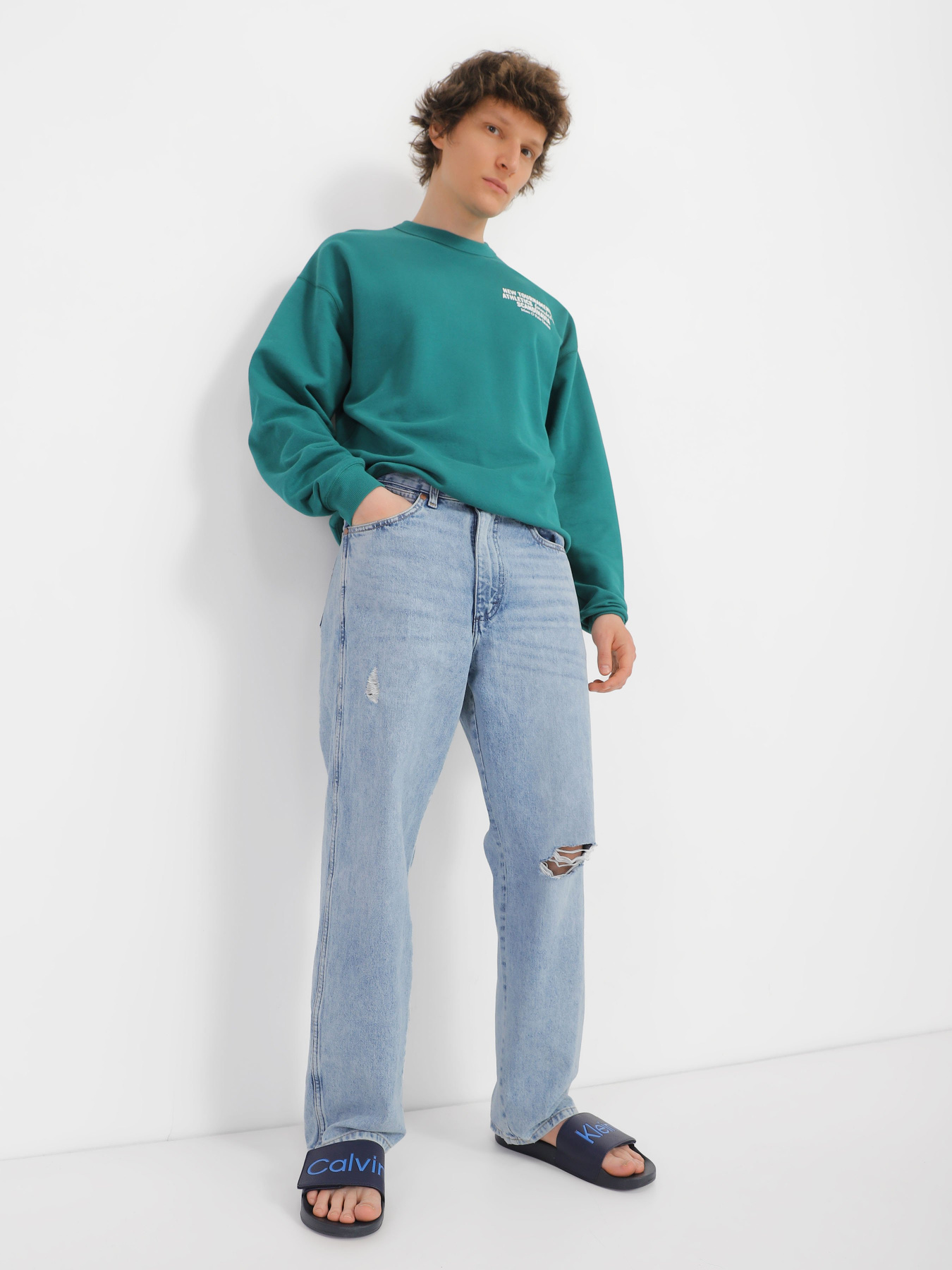 Шлепанцы Calvin Klein Adj Pool Slide Pu модель HM0HM00957-DW4 Фото