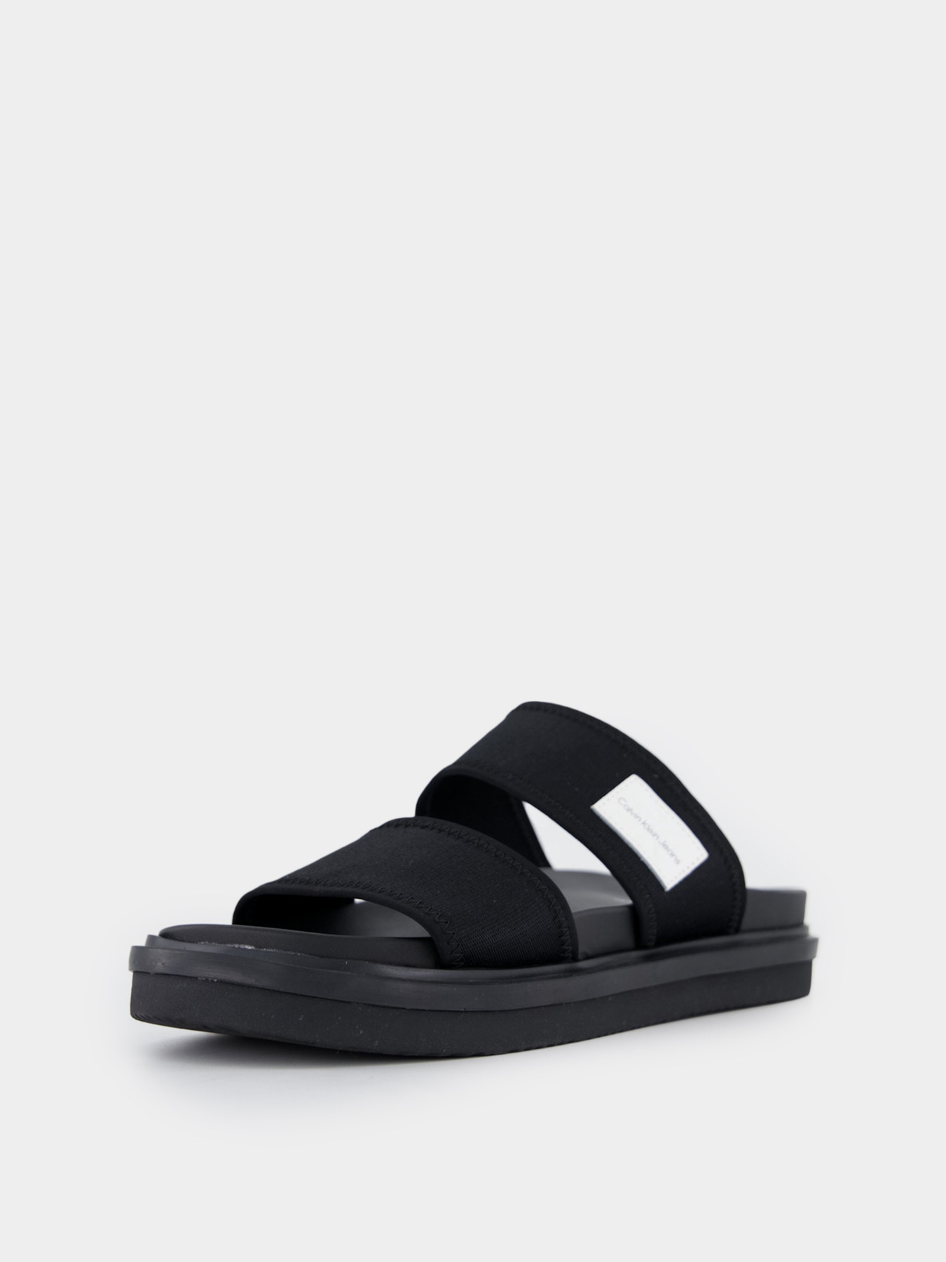 Шлепанцы Calvin Klein Sandal Doublebar Badge модель YM0YM00642-BDS Фото