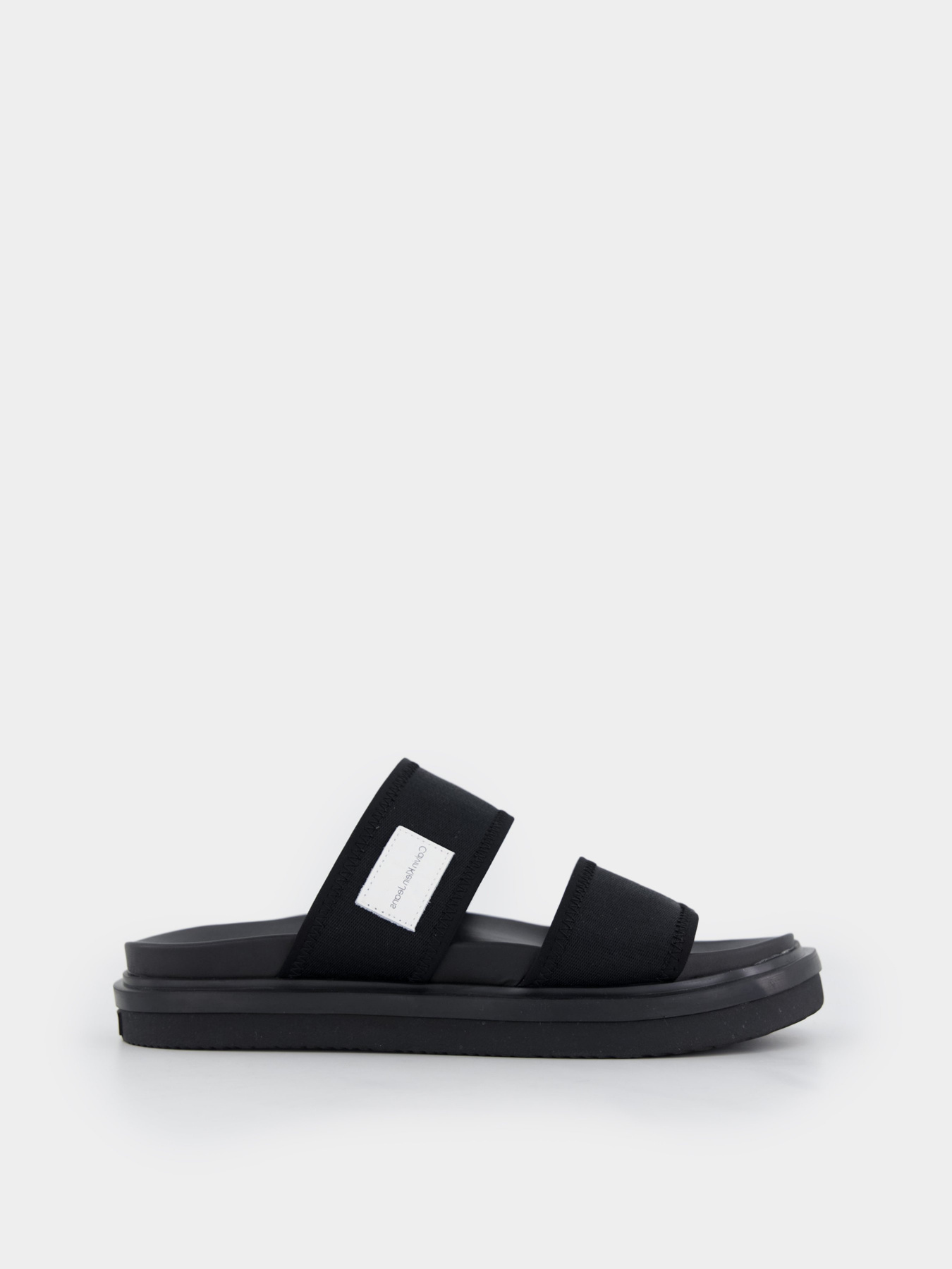 Шлепанцы Calvin Klein Sandal Doublebar Badge модель YM0YM00642-BDS Фото