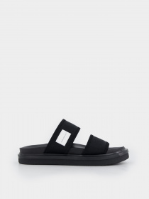 Шлепанцы Calvin Klein Sandal Doublebar Badge модель YM0YM00642-BDS Фото