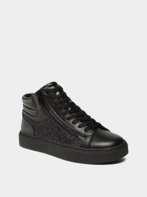Кеды высокие Calvin Klein High Top Lace Up W/Zip Mono модель HM0HM01046-0GK Фото