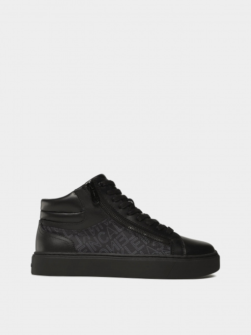 Кеды высокие Calvin Klein High Top Lace Up W/Zip Mono модель HM0HM01046-0GK Фото