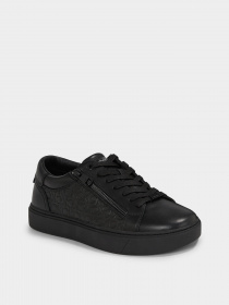 Кеды низкие Calvin Klein Low Top Lace Up W/Zip Mono модель HM0HM01188-0GL Фото