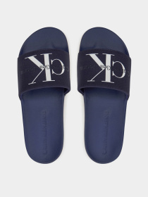 Шлепанцы Calvin Klein Slide Monogram Co модель YM0YM00061-0G2 Фото