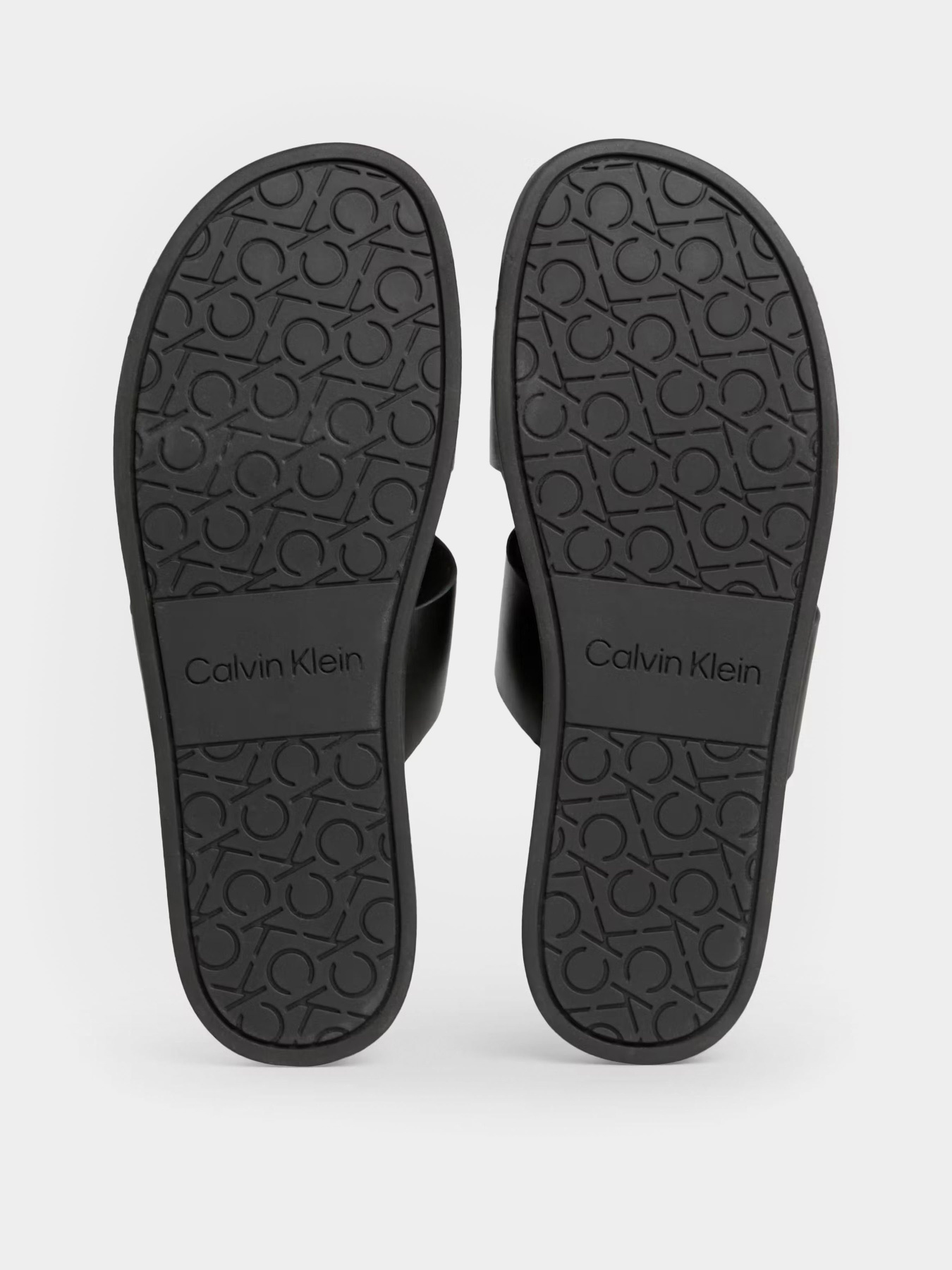 Шлепанцы Calvin Klein Double Strap модель HM0HM01414-BEH Фото