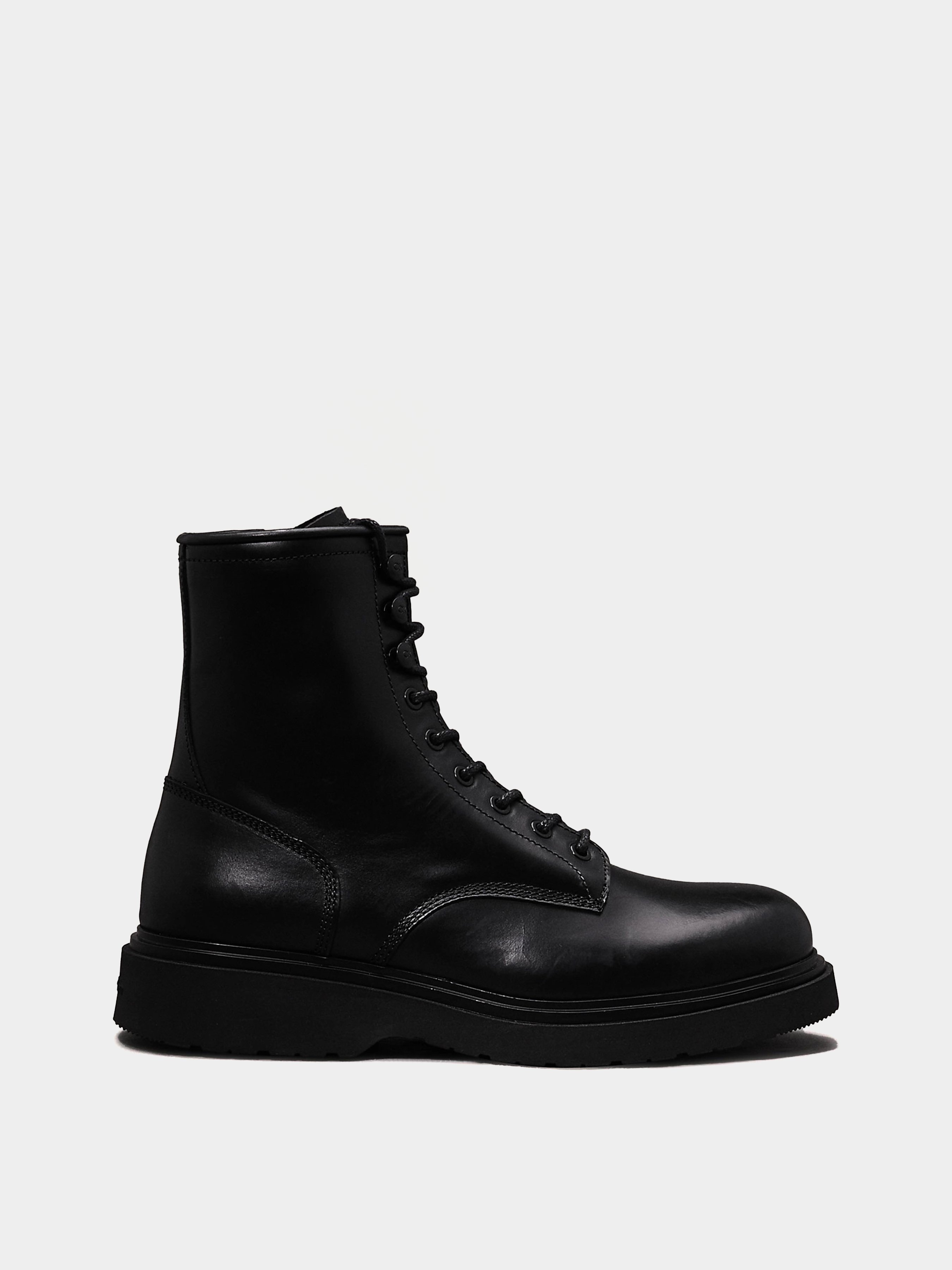 Шкіряні Чоловічі Черевики Calvin Klein Lace Up Boot (CKM343) колір чорний Calvin Klein - купити в Україні