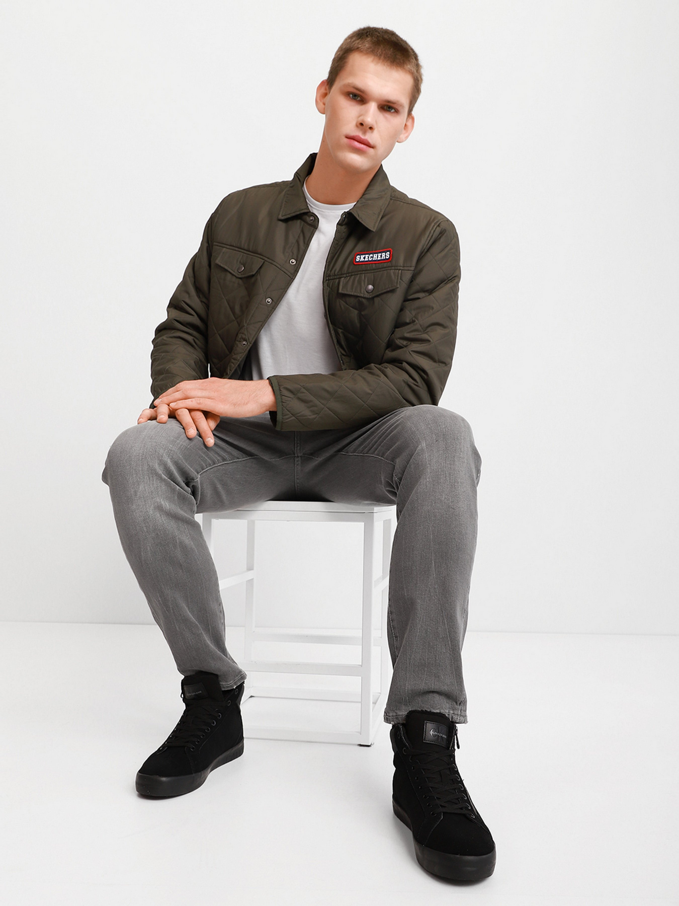 Полуботинки Calvin Klein Vulcanized Mid Lace Up модель YM0YM00281-0GJ Фото