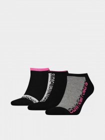 Набір шкарпеток Calvin Klein 3 Pack Logo Ankle Socks модель 701218753001 Фото