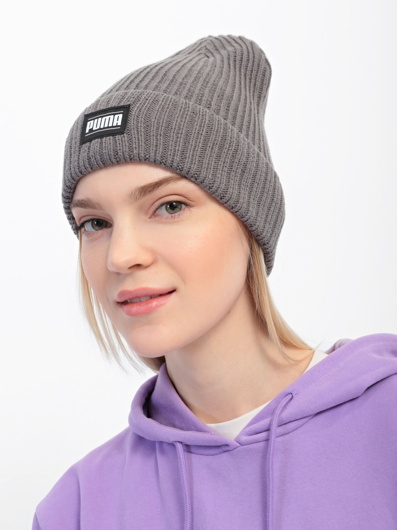 Шапка PUMA Classic Ribbed Cuff модель 02403803 Фото