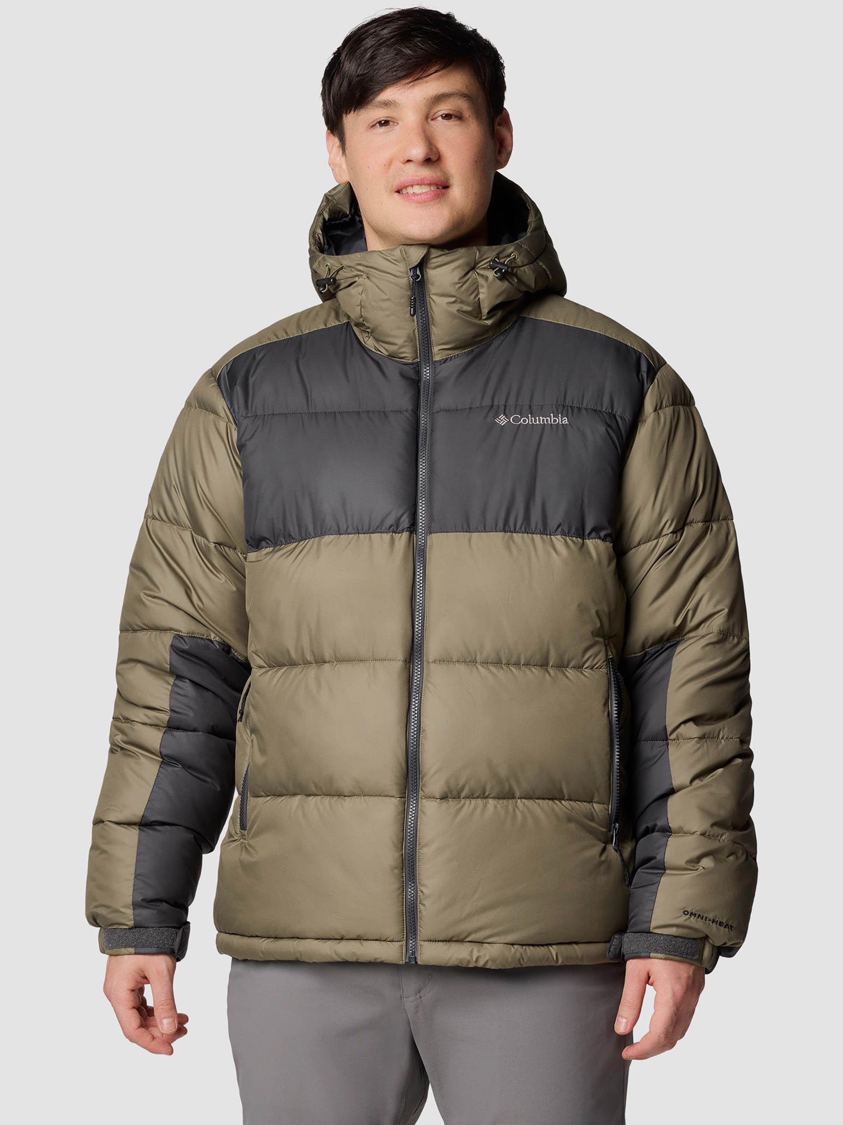 Чоловіча Зимова куртка Columbia PIKE LAKE™ II HOODED JACKET (CLB108) колір зелений, матеріал поліестер