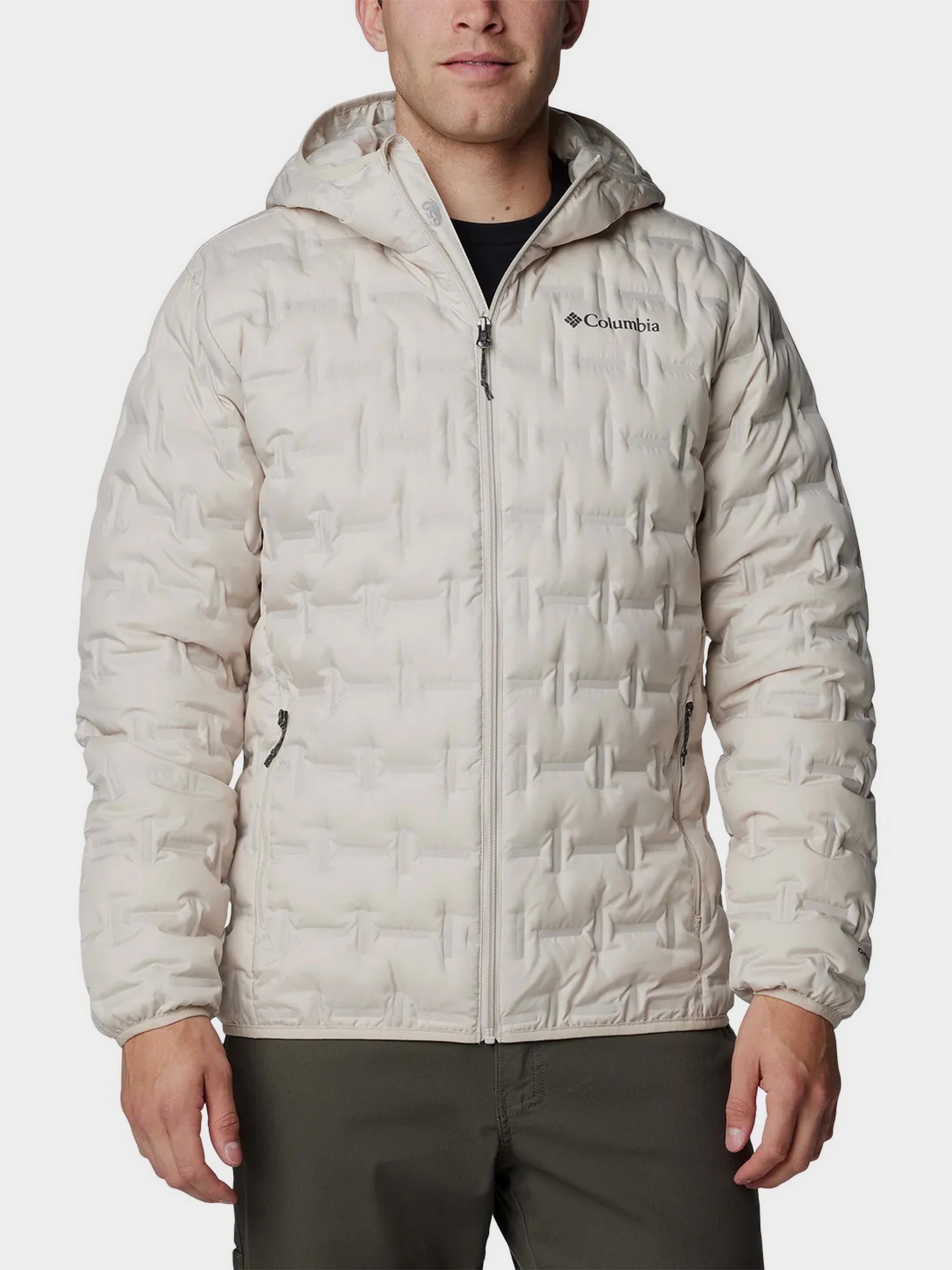 Чоловічий Пуховик Columbia  (CLB189) колір бежевий, матеріал поліестер