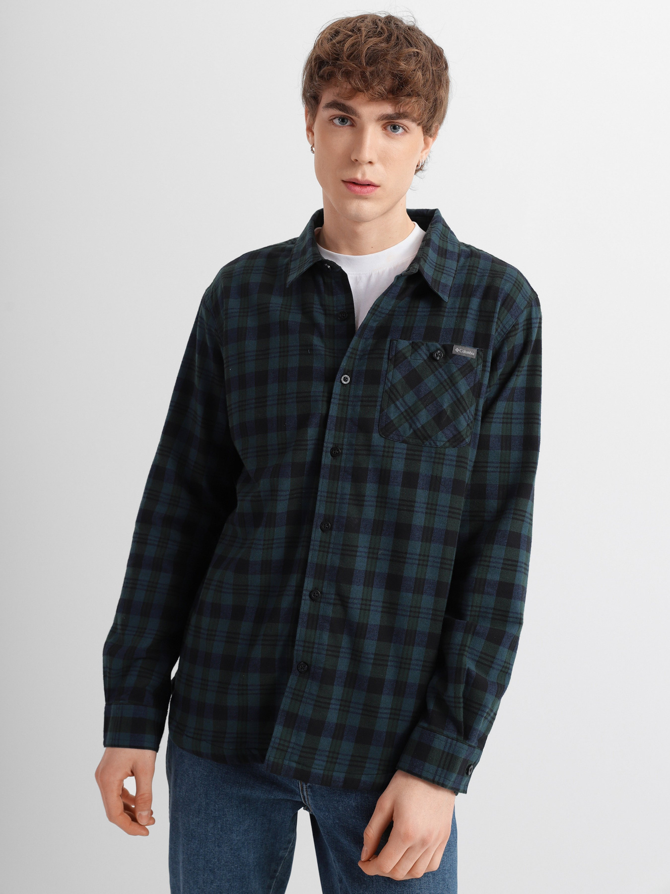 Рубашка повседневная Columbia Cornell Woods Fleece Lined Flannel модель 1954241-370 Фото