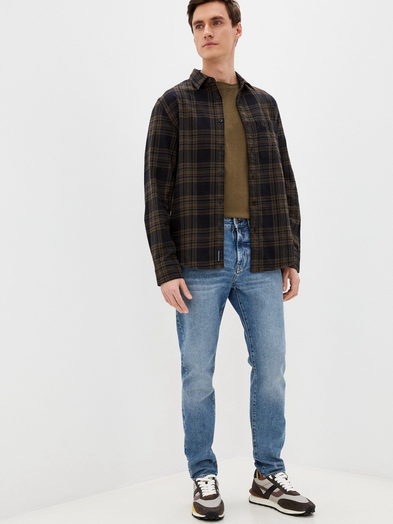 Рубашка повседневная Calvin Klein Jeans модель J30J318629_LBL Фото