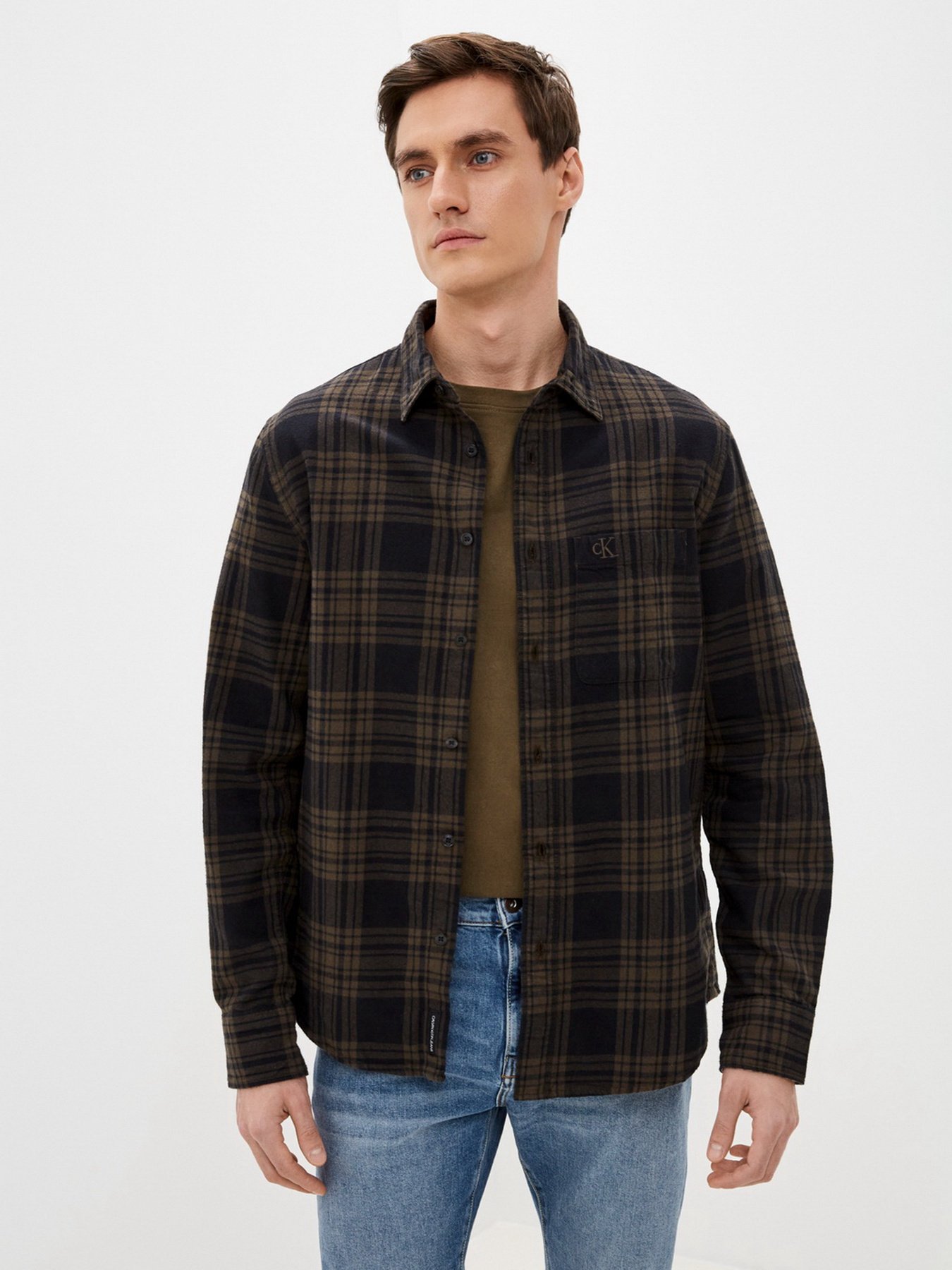 Рубашка повседневная Calvin Klein Jeans модель J30J318629_LBL Фото