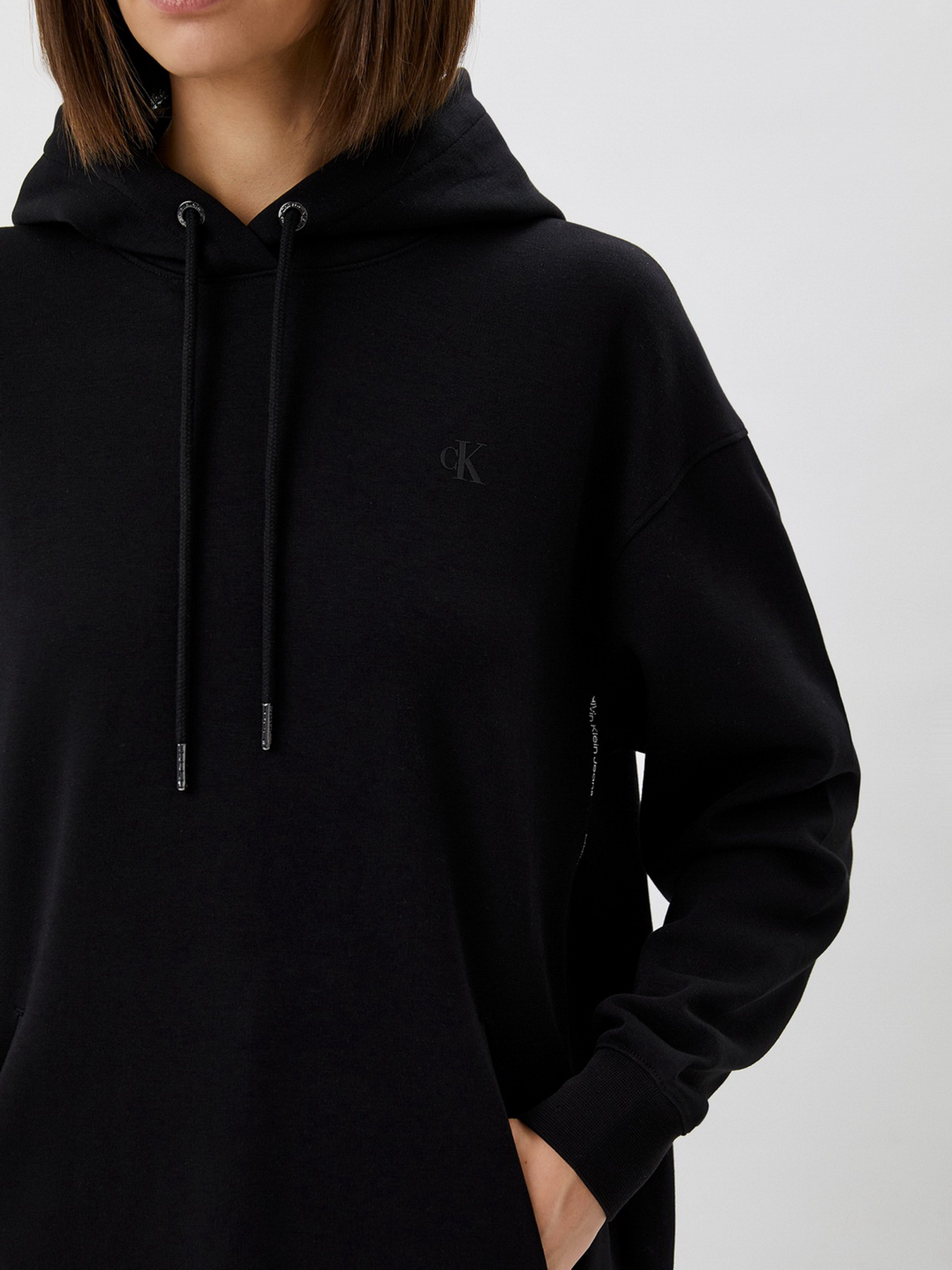 Сукня міді Calvin Klein Jeans Side Repeat Logo Hoodie Dress Модель J20J217915_BEH Фото