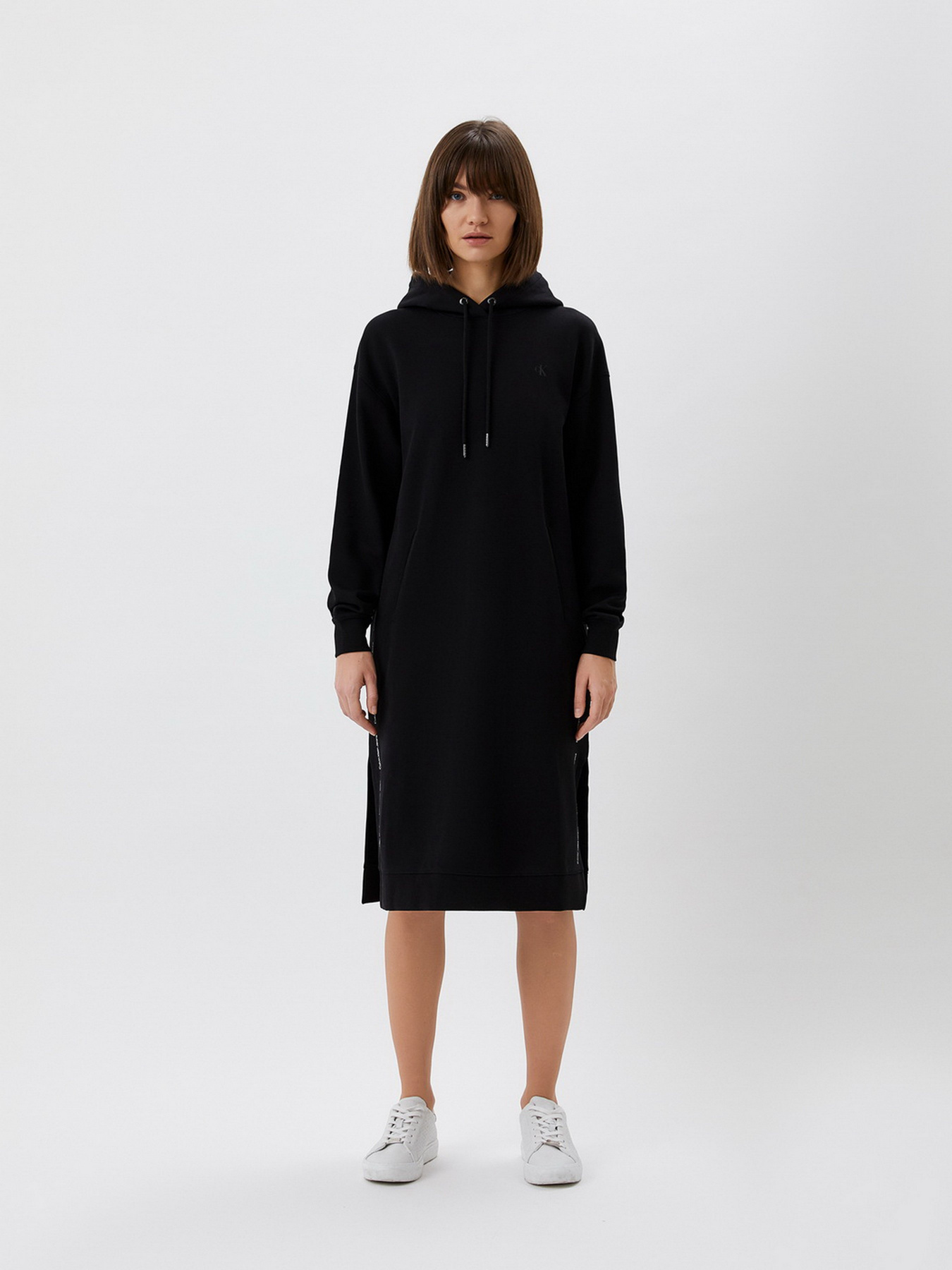 Сукня міді Calvin Klein Jeans Side Repeat Logo Hoodie Dress Модель J20J217915_BEH Фото