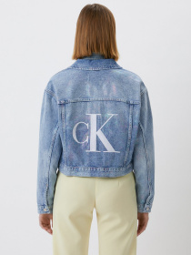 Джинсова куртка Calvin Klein Jeans модель J20J217815_1A4 Джинсова куртка Calvin Klein Jeans модель J20J217815_1A4 Фото