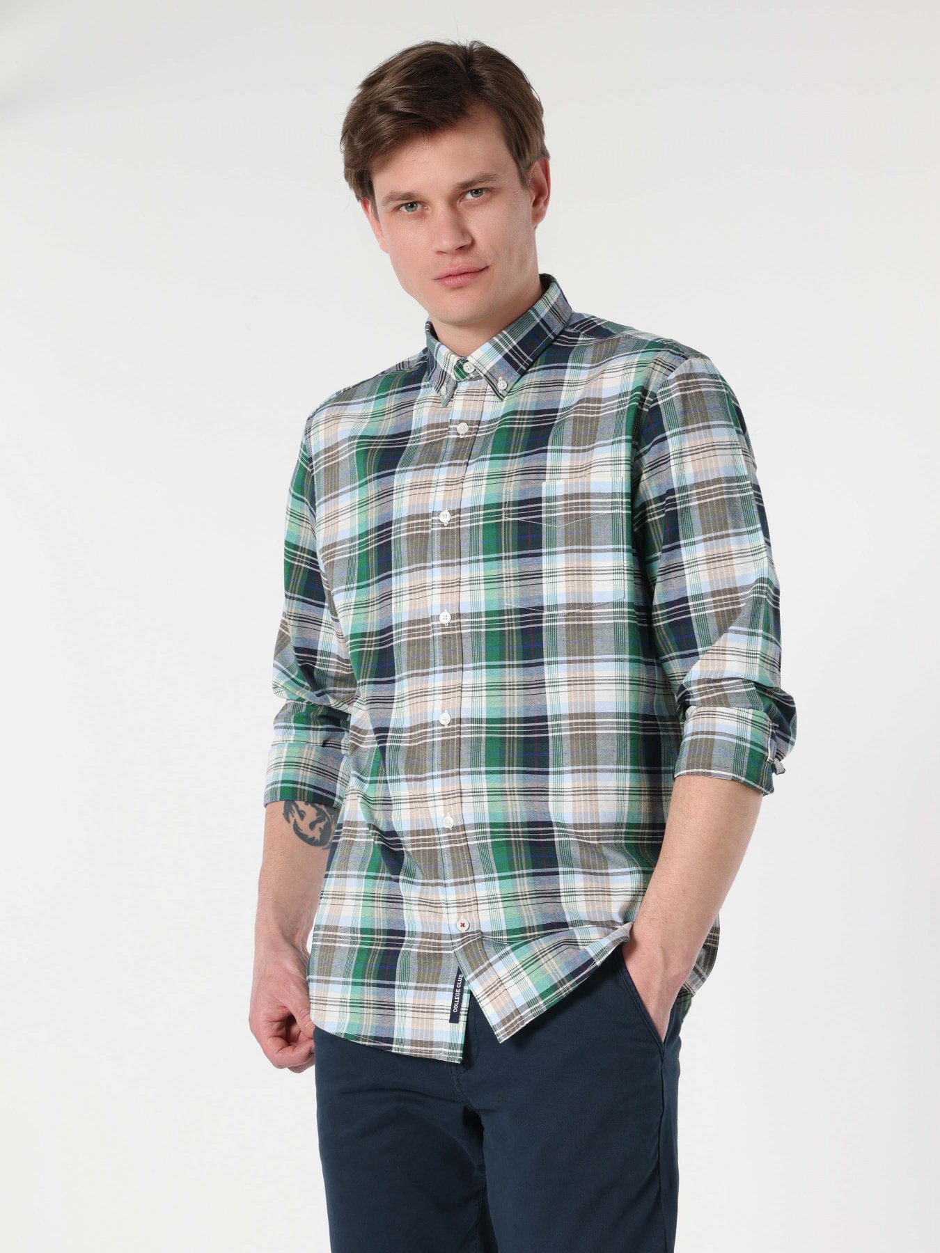 Сорочка Colin’s модель CL1063200GRN Фото