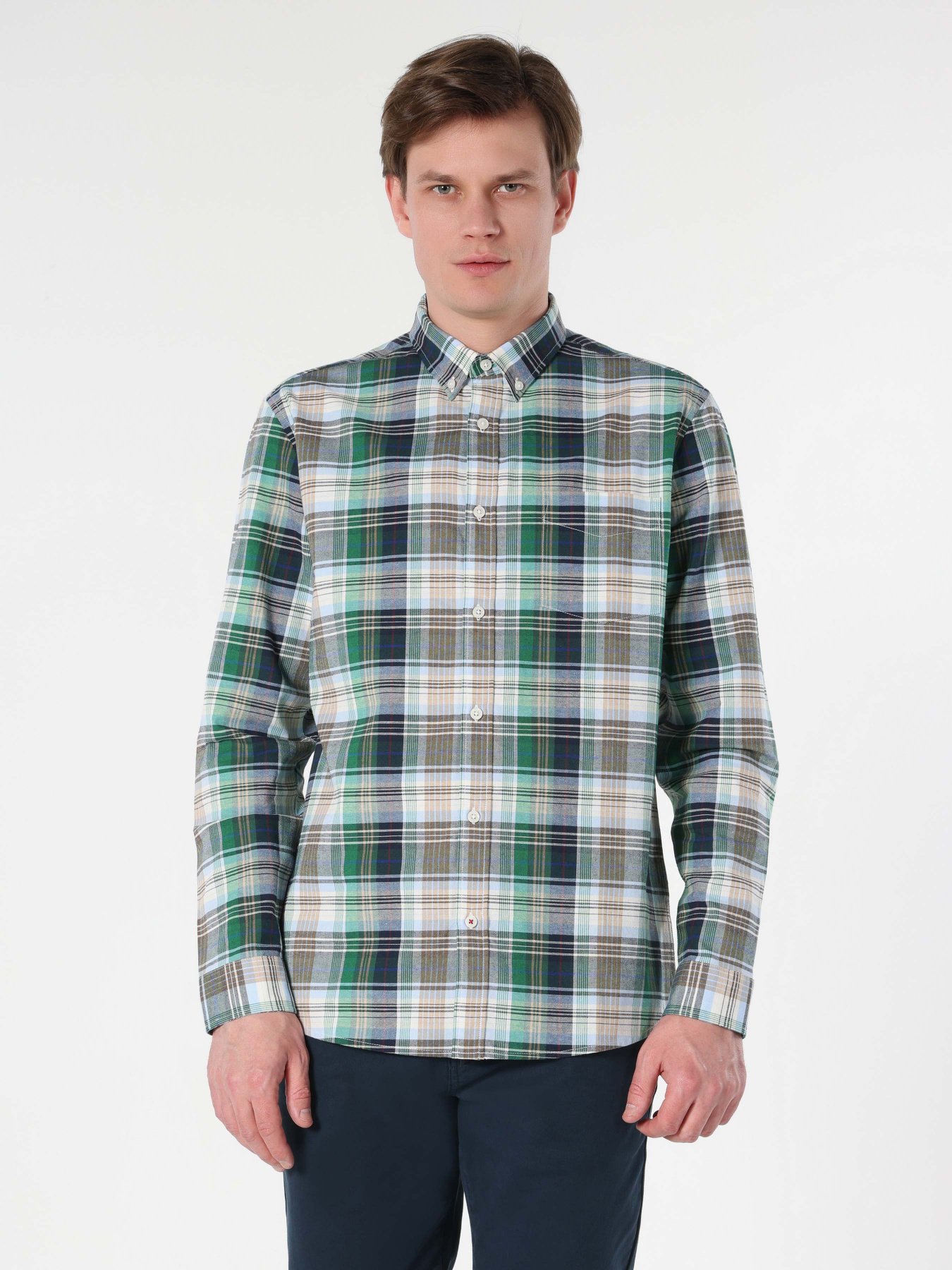 Сорочка Colin’s модель CL1063200GRN Фото