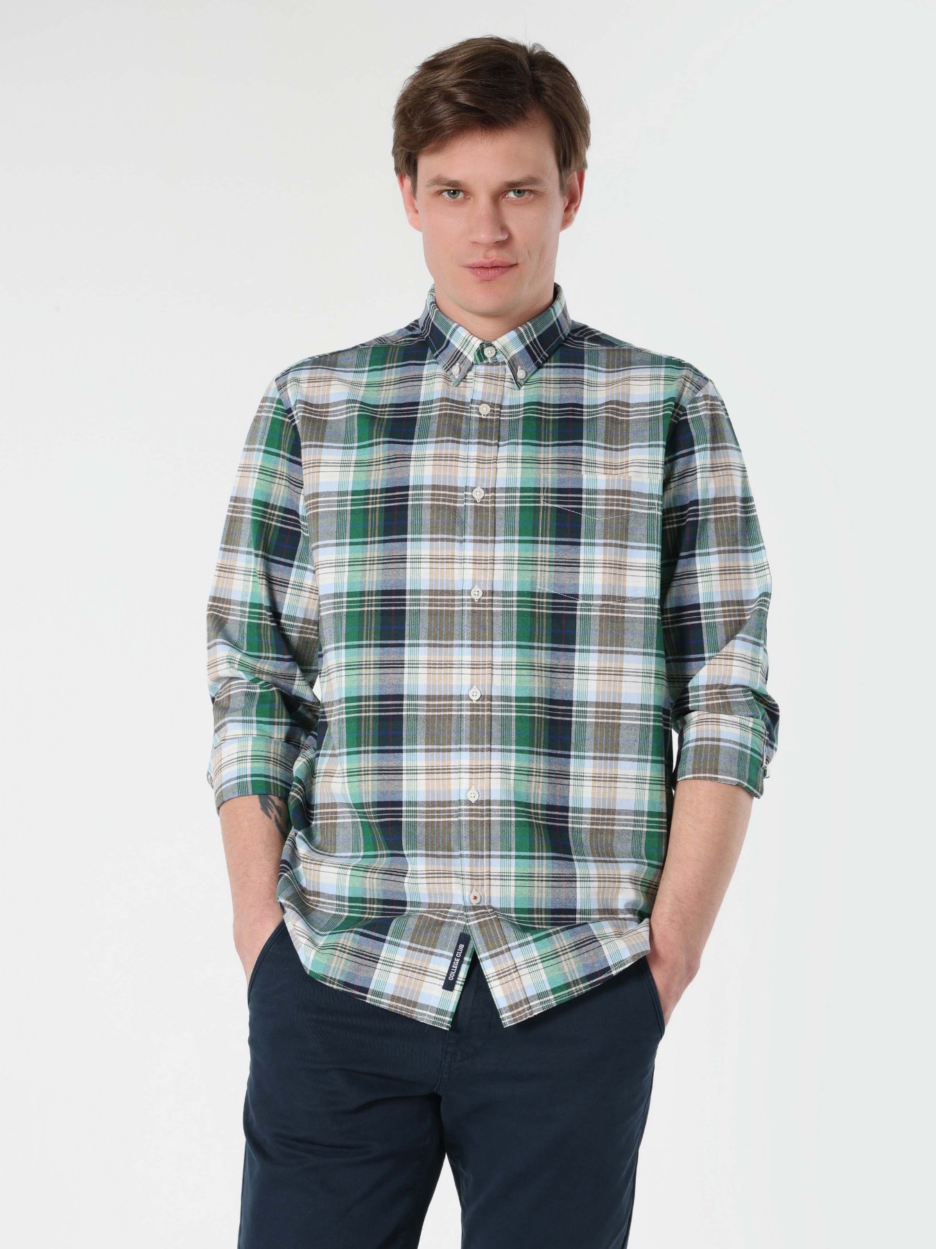 Сорочка повсякденна Colin’s модель CL1063200GRN Фото