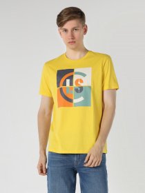 Футболка Colin’s модель CL1063363YLW Фото