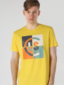 Футболка Colin’s модель CL1063363YLW Фото