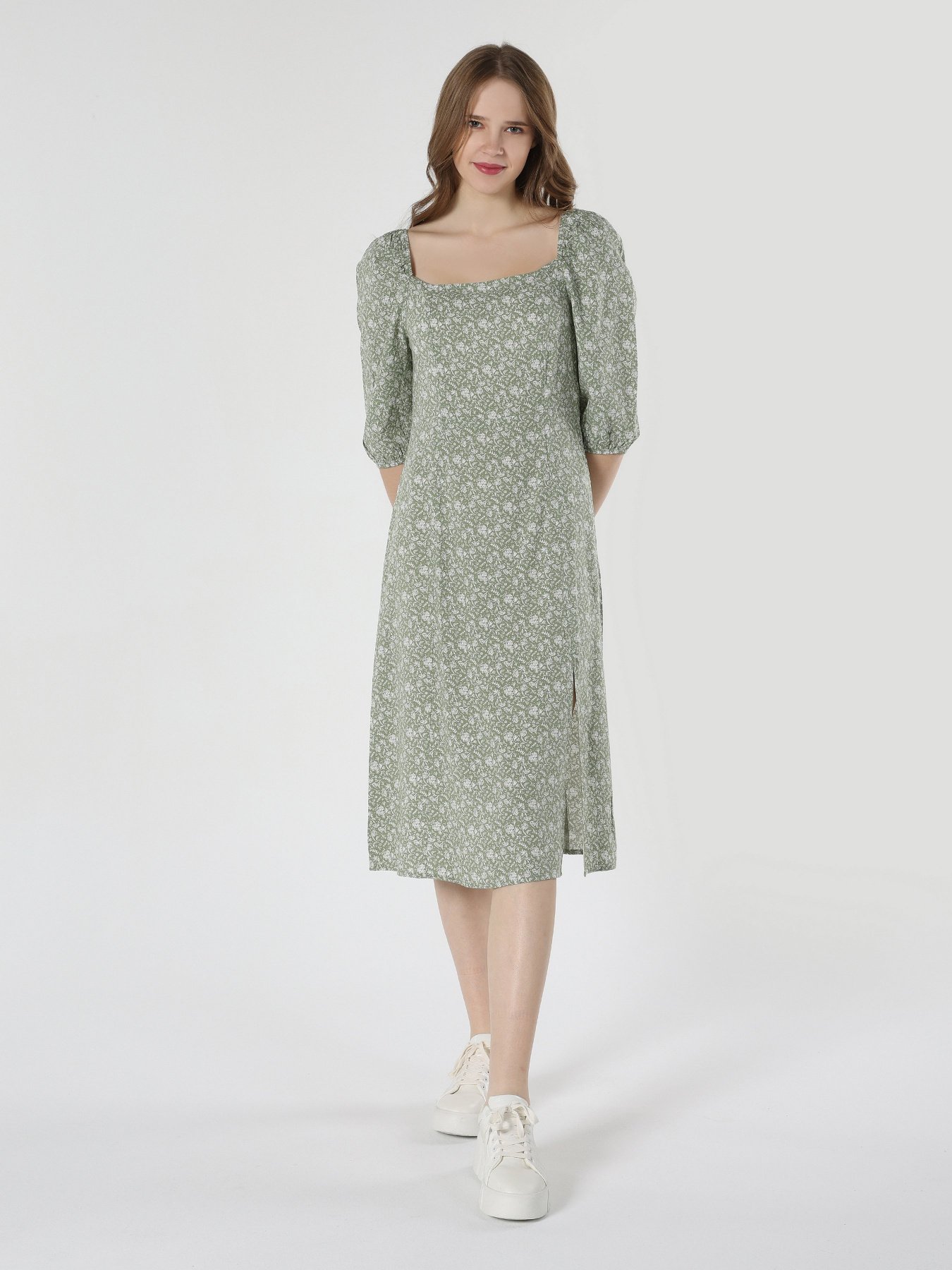 Платье миди Colin’s модель CL1063370OLV Фото