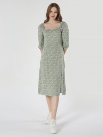 Платье миди Colin’s модель CL1063370OLV Фото