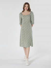 Сукня міді Colin’s модель CL1063370OLV Фото