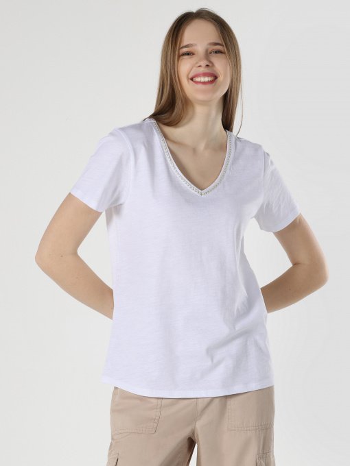 Футболка Colin’s модель CL1063419WHT Фото