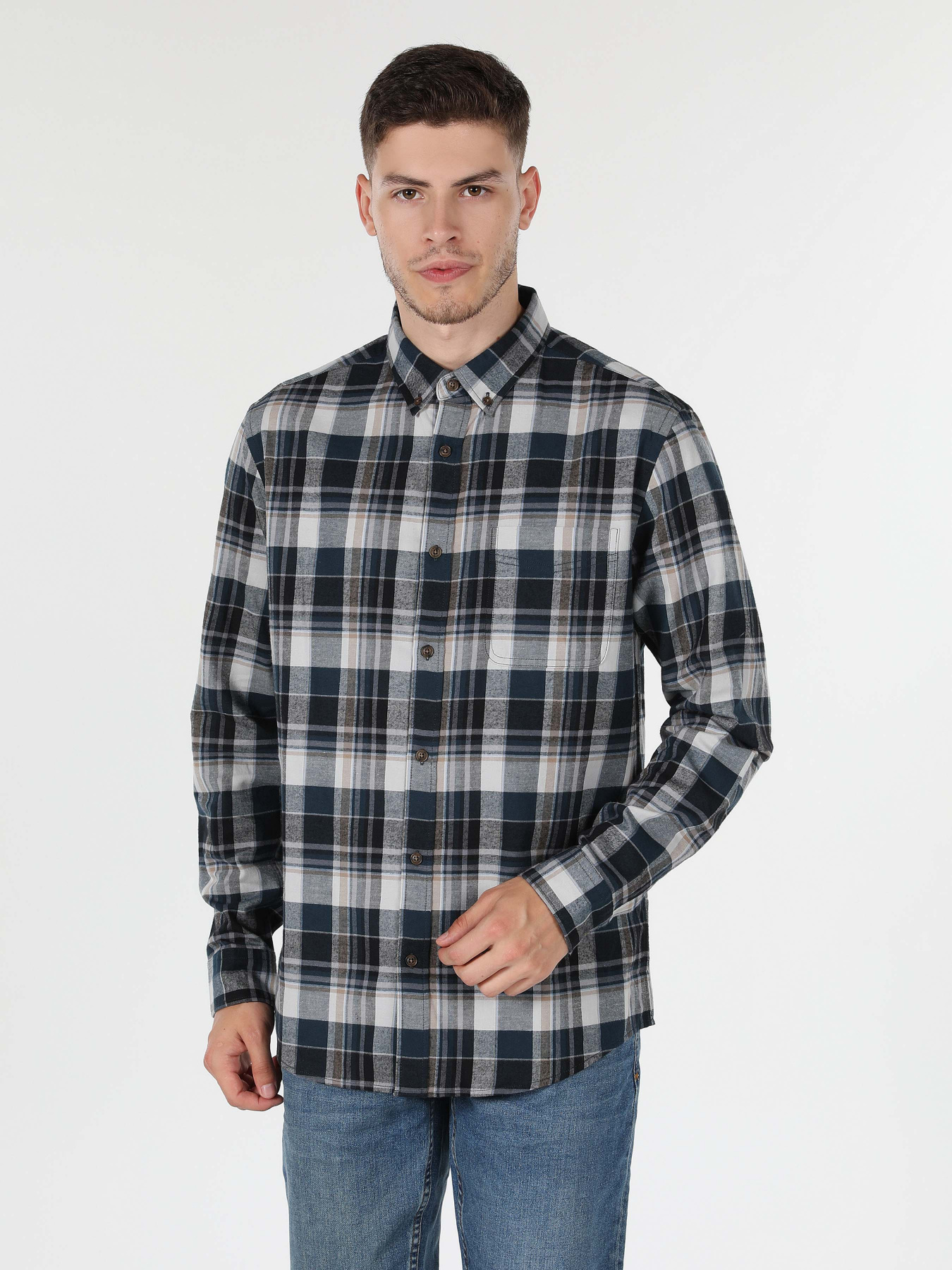 Рубашка повседневная Colin’s модель CL1059633NAV Фото