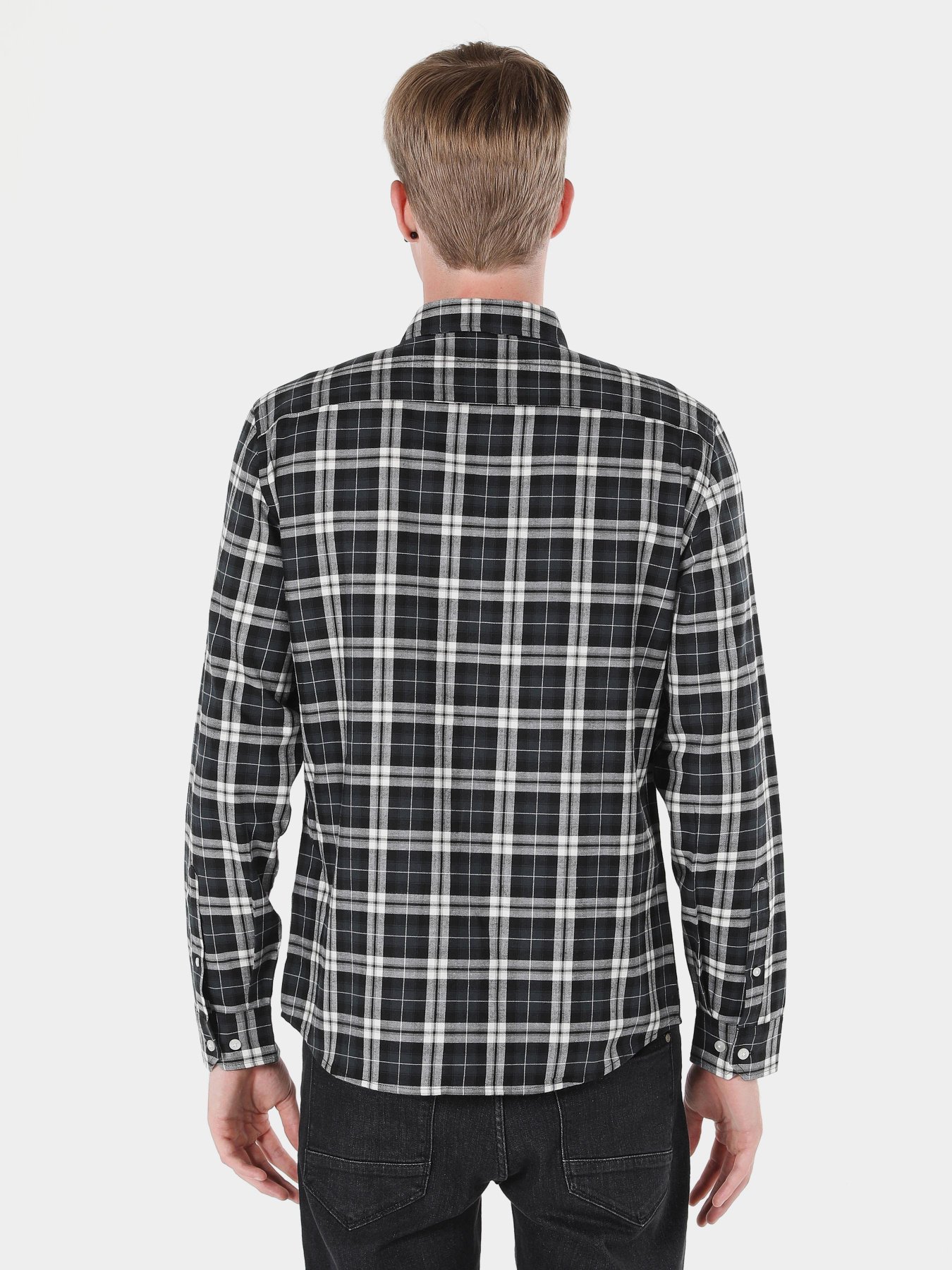 Рубашка повседневная Colin’s модель CL1059816BLK Фото