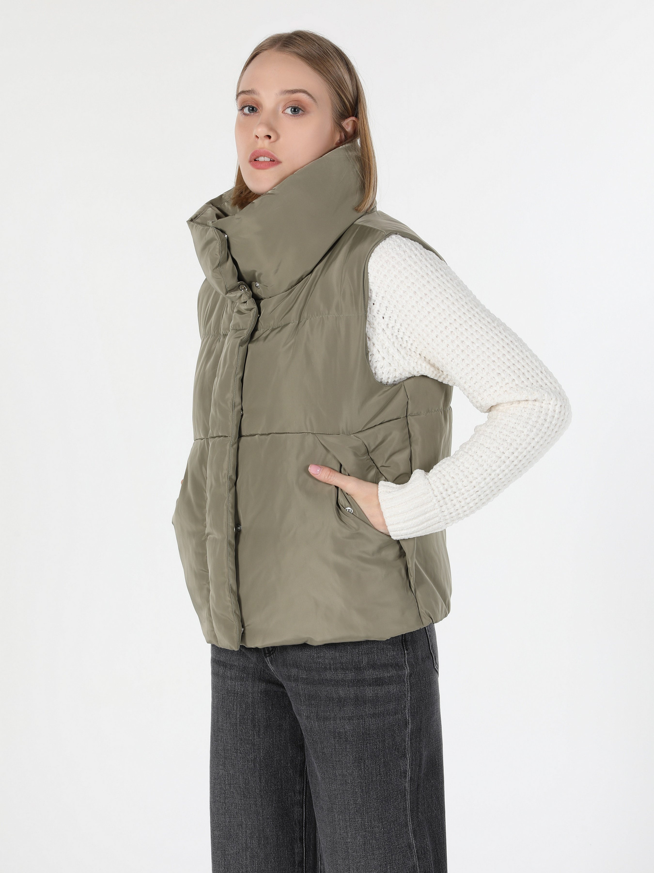 Утеплений жилет Colin’s модель CL1060229MGR Фото