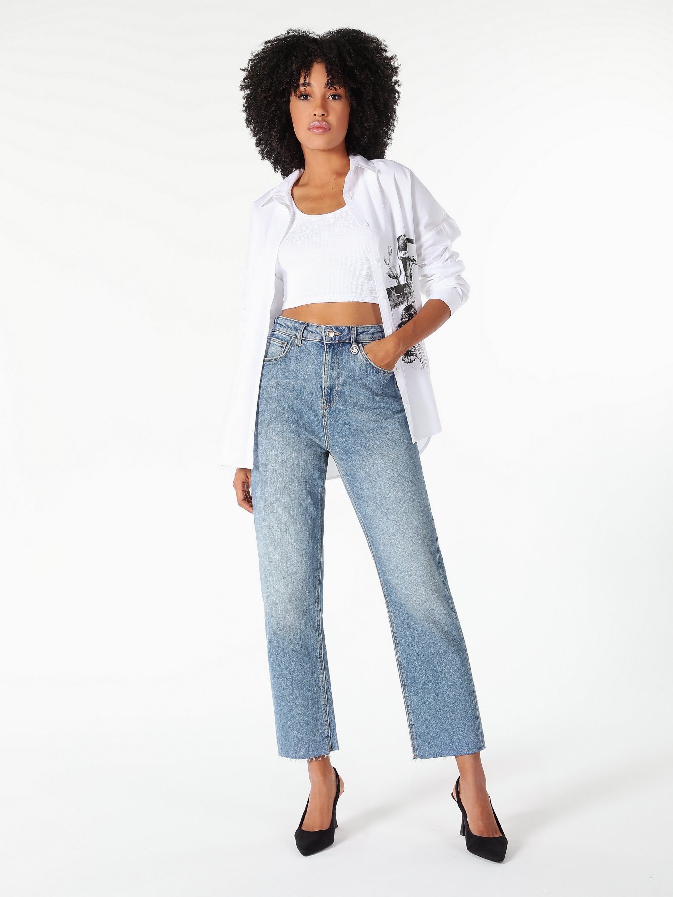 Расклешенные джинсы Colin’s 884 Lauren модель CL1060464DN42183 Фото