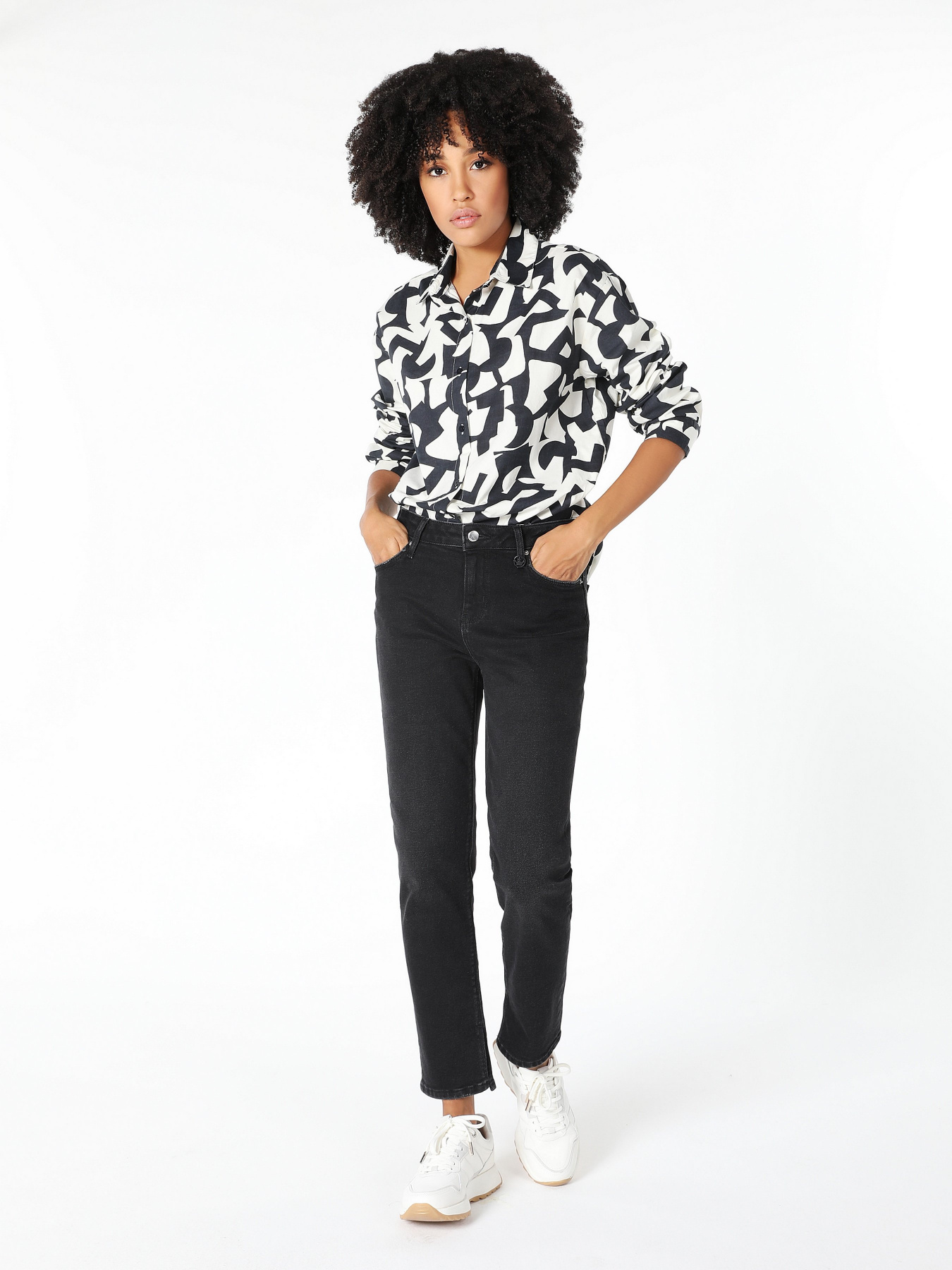 Рубашка повседневная Colin’s модель CL1061051BLK Фото