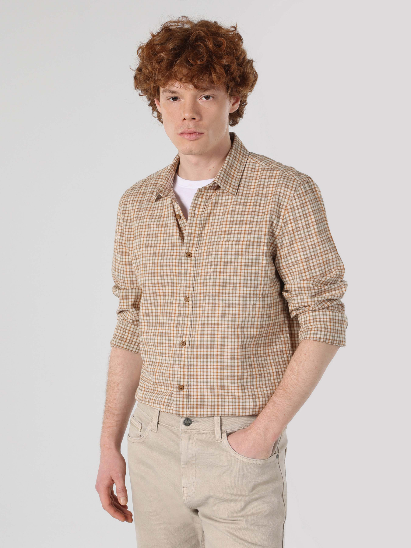 Сорочка Colin’s модель CL1062620CRM Фото