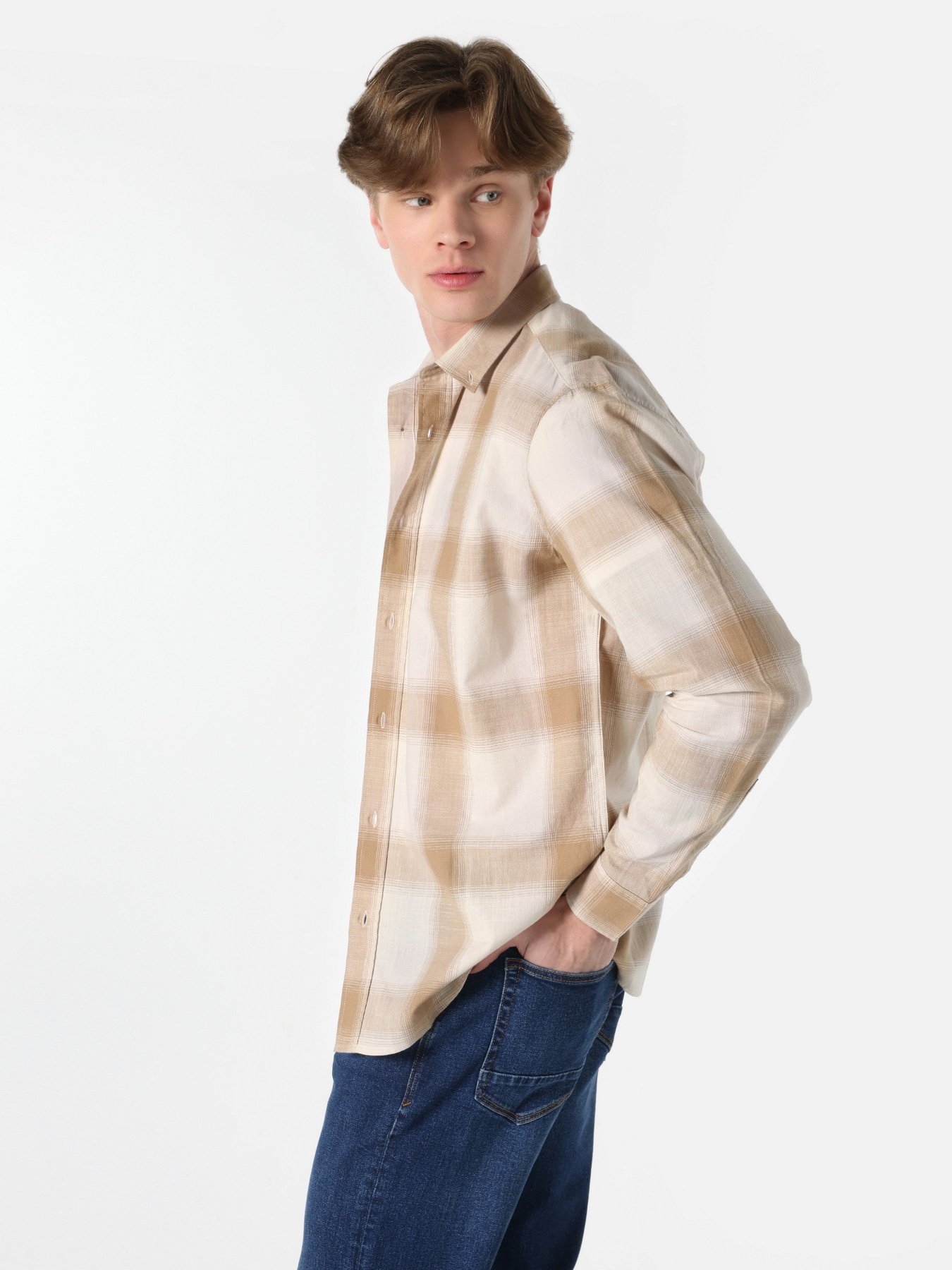 Сорочка Colin’s модель CL1062628BEI Фото