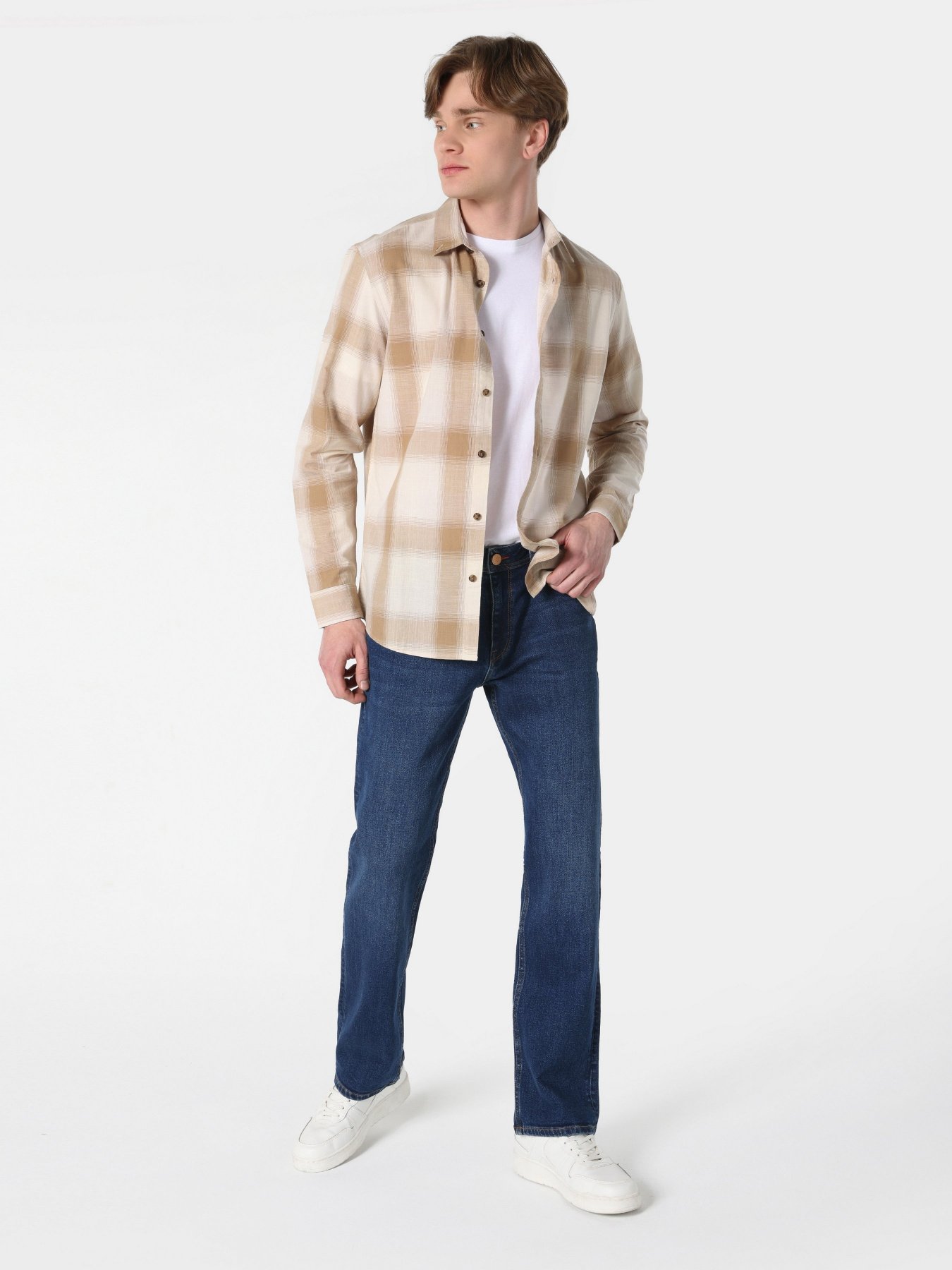 Сорочка Colin’s модель CL1062628BEI Фото