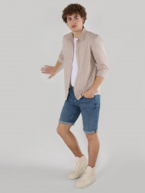 Рубашка повседневная Colin’s модель CL1062629BEI Рубашка повседневная Colin’s модель CL1062629BEI Фото