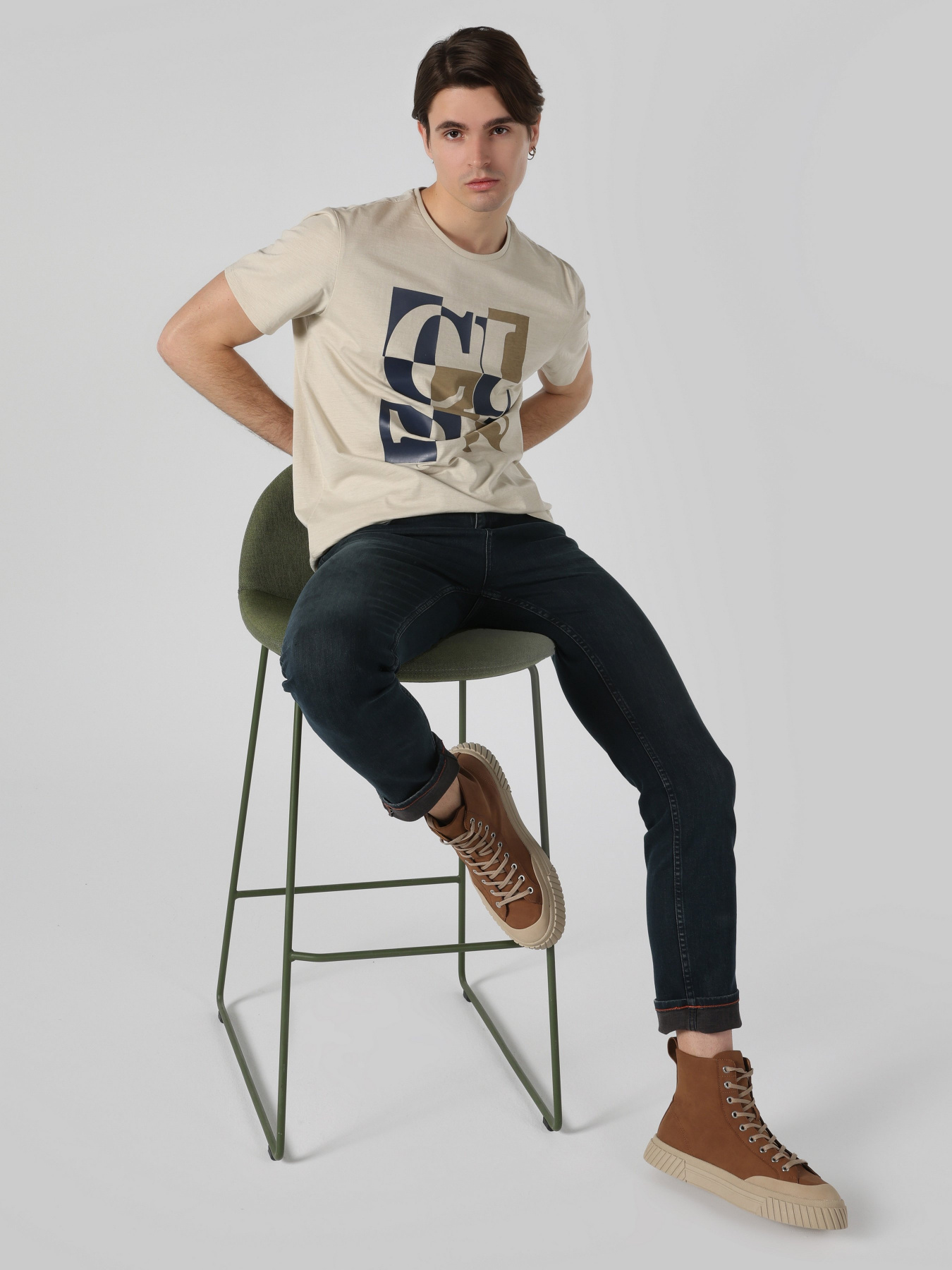 Футболка Colin’s модель CL1062729BEI Фото